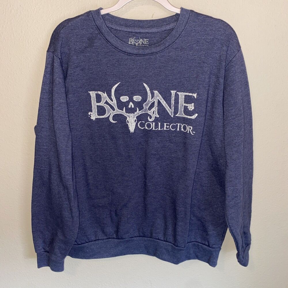 Bone Collector Men’s Pullover Sweatshirt Blue